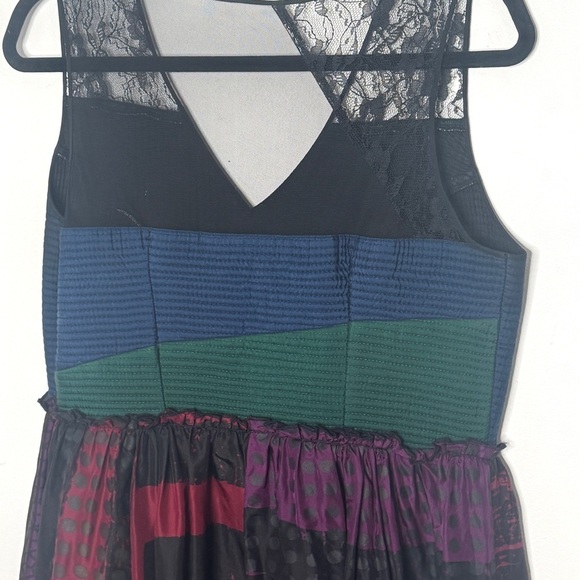 Anthopologie Rare “Montage Midi Dress” by Niki Mahajan Size 12 Orig Price $248 - Picture 6 of 13